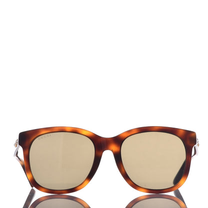 Gucci Round Frame GG Star Sunglasses GG0207S Tortoiseshell 3 of 8