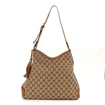 Gucci Monogram Medium Marrakech Hobo Camel 1 of 11