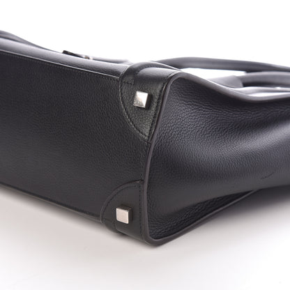 Celine Drummed Calfskin Micro Luggage Black 9 of 9
