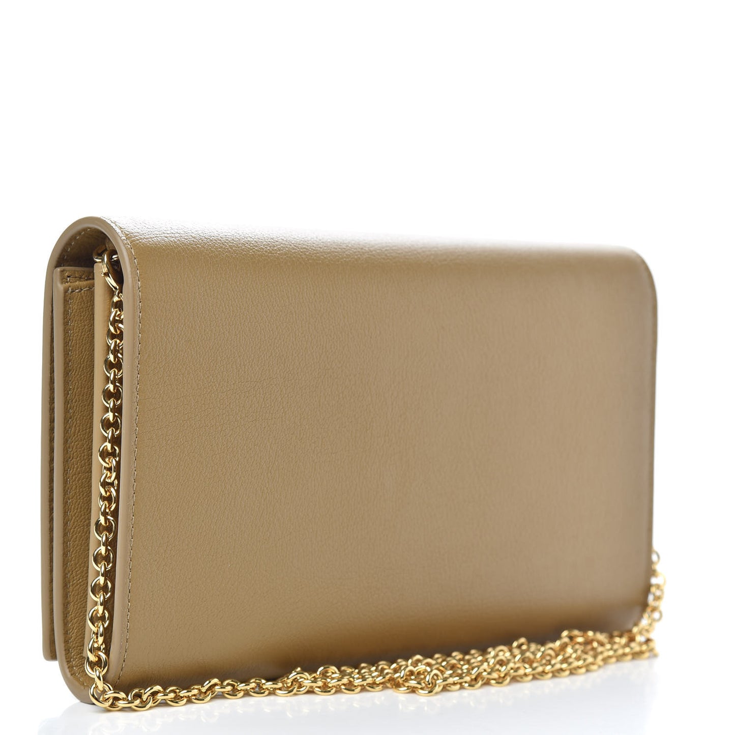 Calfskin Belle de Jour Chain Clutch Beige