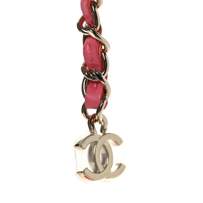 Chanel Lambskin Quilted CC In Love Heart Waist Belt Bag With Chain Pink 11 of 11