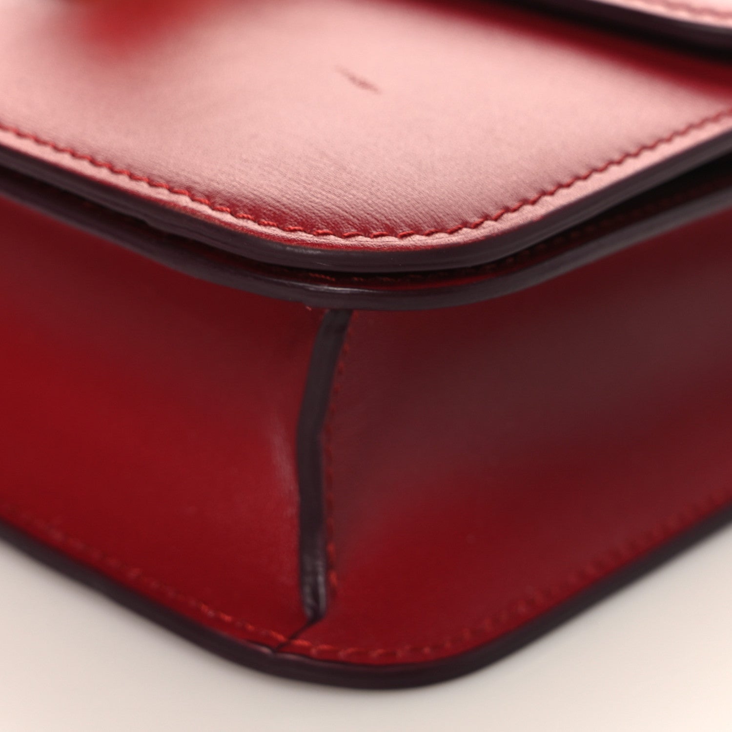 Celine Box Calfskin Teen Classic Box Flap Bag Red 7 of 11
