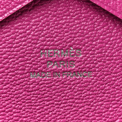 Hermes Chevre Mysore Calvi Duo Card Case Magnolia 6 of 8