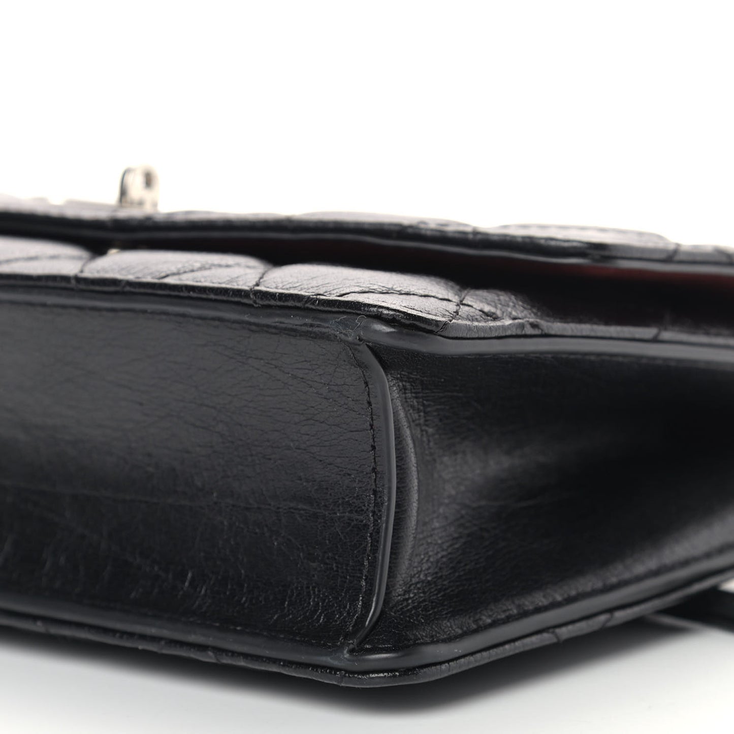 Small Quilted Classic Grain Calfskin Small Darley Black