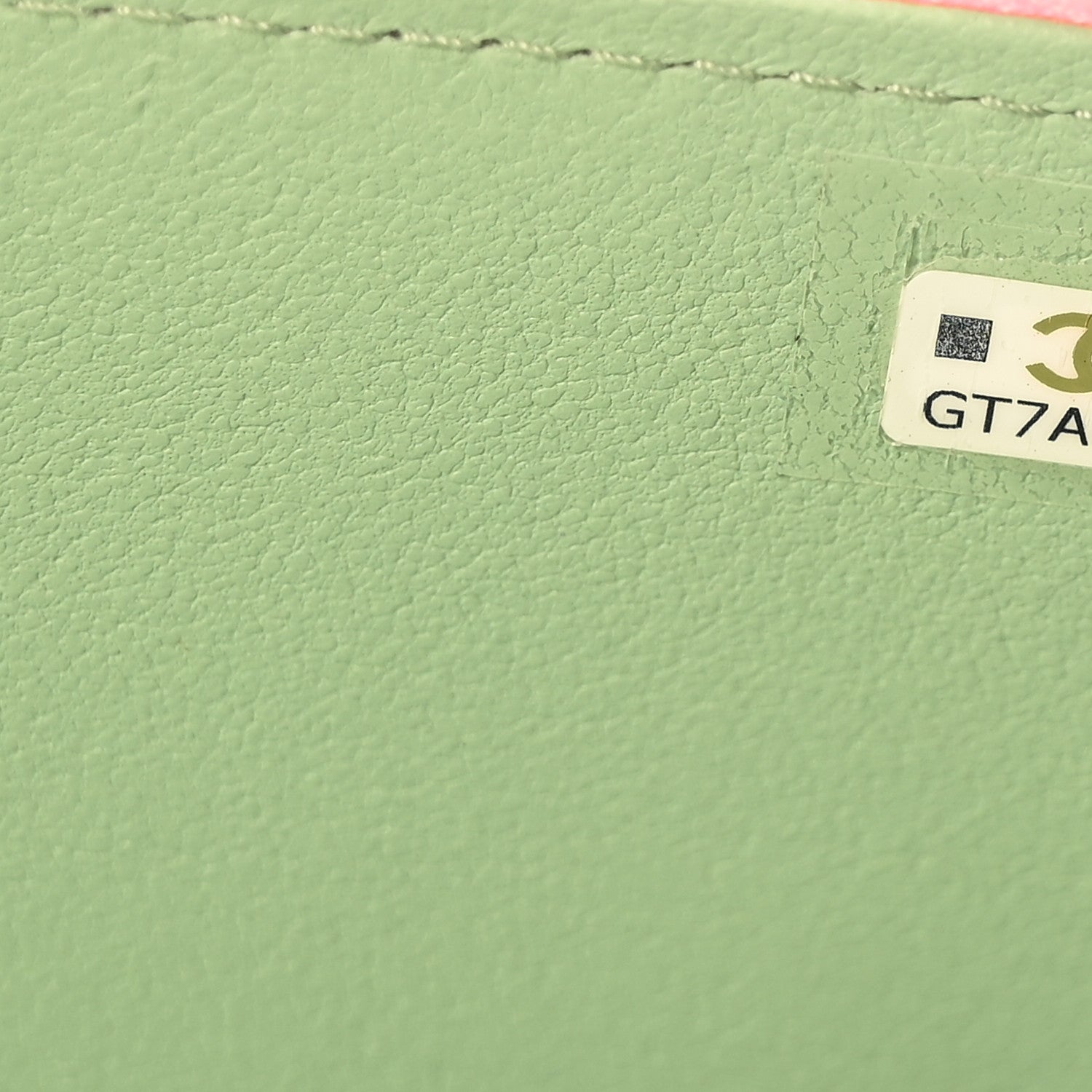 Chanel Lambskin Quilted Small Top Handle Vanity Case With Chain Lilac Light Green 7 of 10