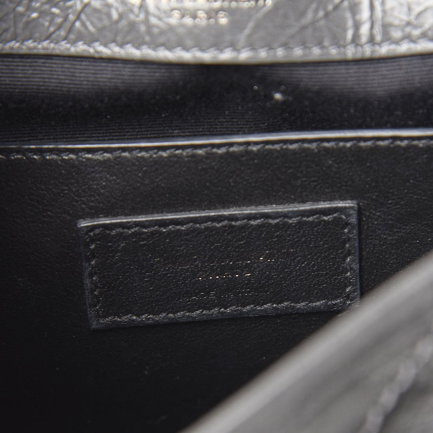 Crinkled Calfskin Matelasse Monogram Baby Niki Chain Satchel Storm