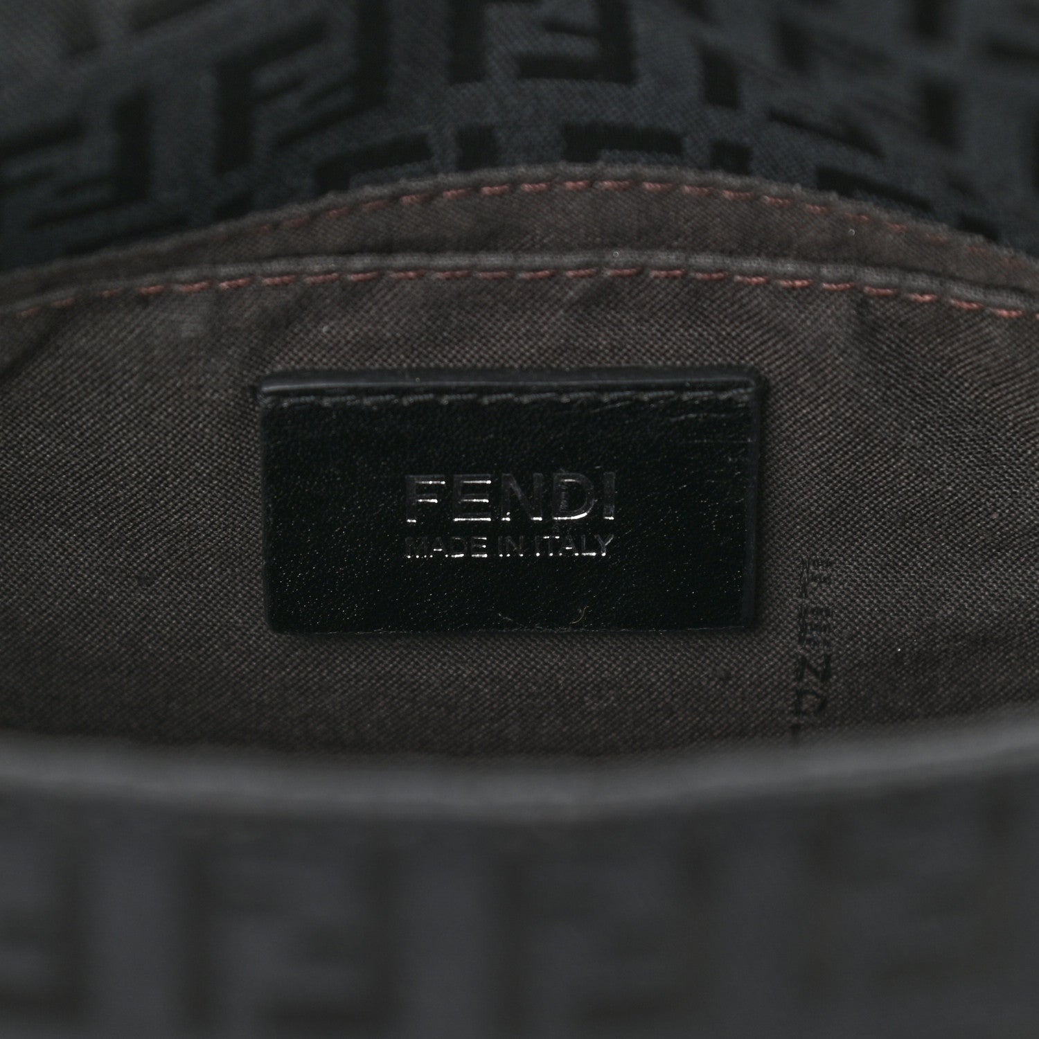 Fendi Zucchino Mini Mama Baguette Black 6 of 9
