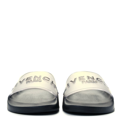 Givenchy Rubber Logo Pool Slide Sandals 41 White Black 3 of 11