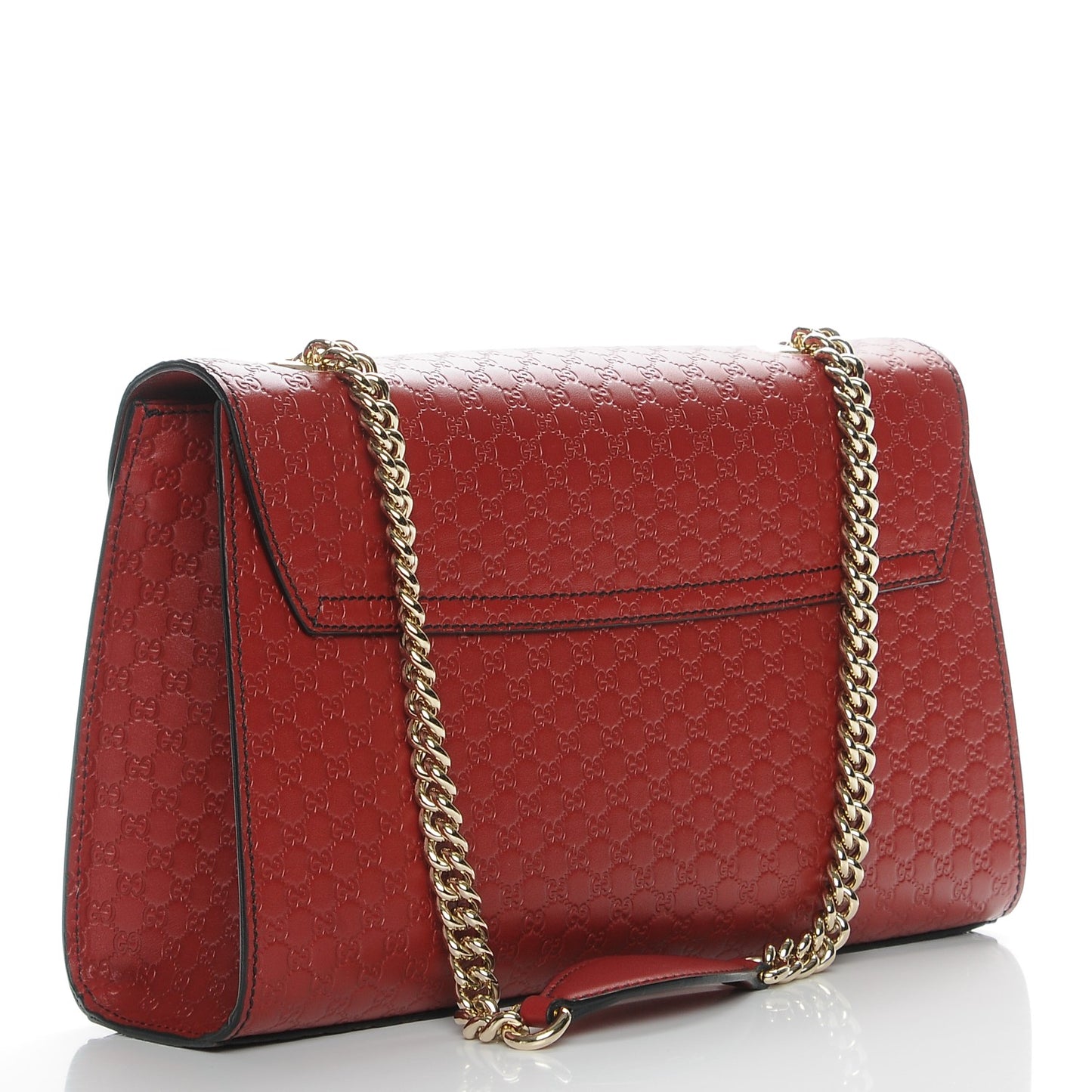 Microguccissima Medium Emily Chain Shoulder Bag Red