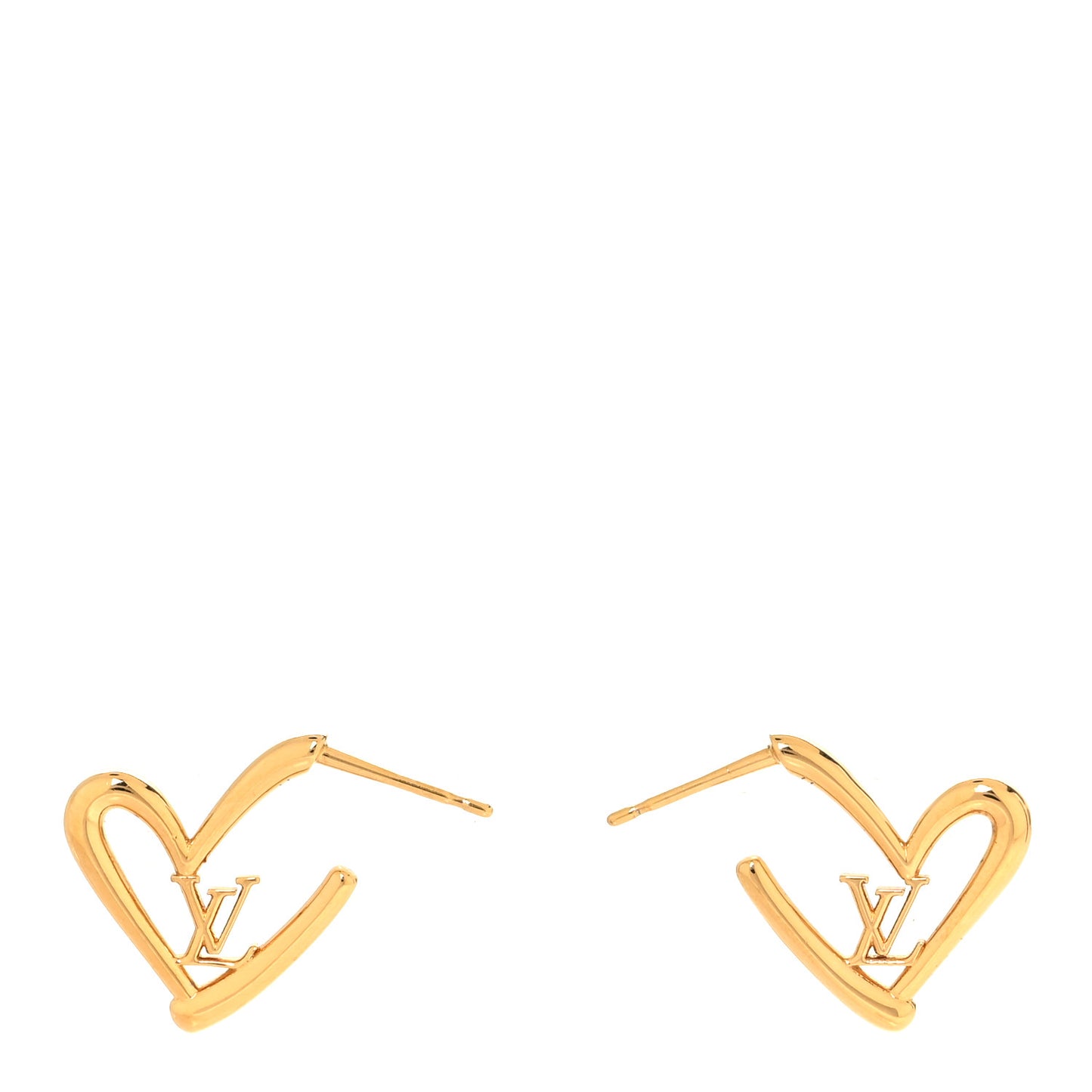 Fall In Love Heart Earrings PM Gold