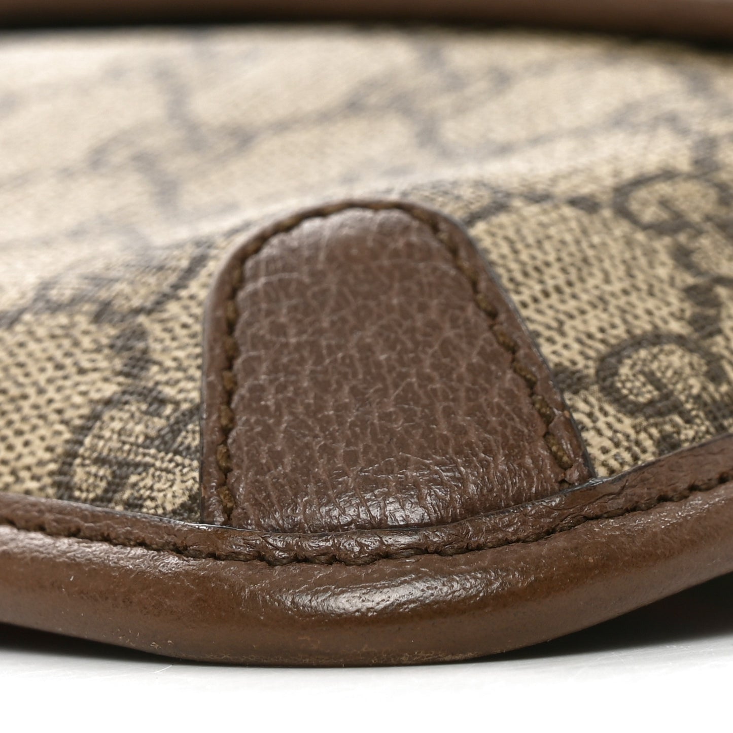 GG Supreme Monogram Neo Vintage Web Belt Bag Brown