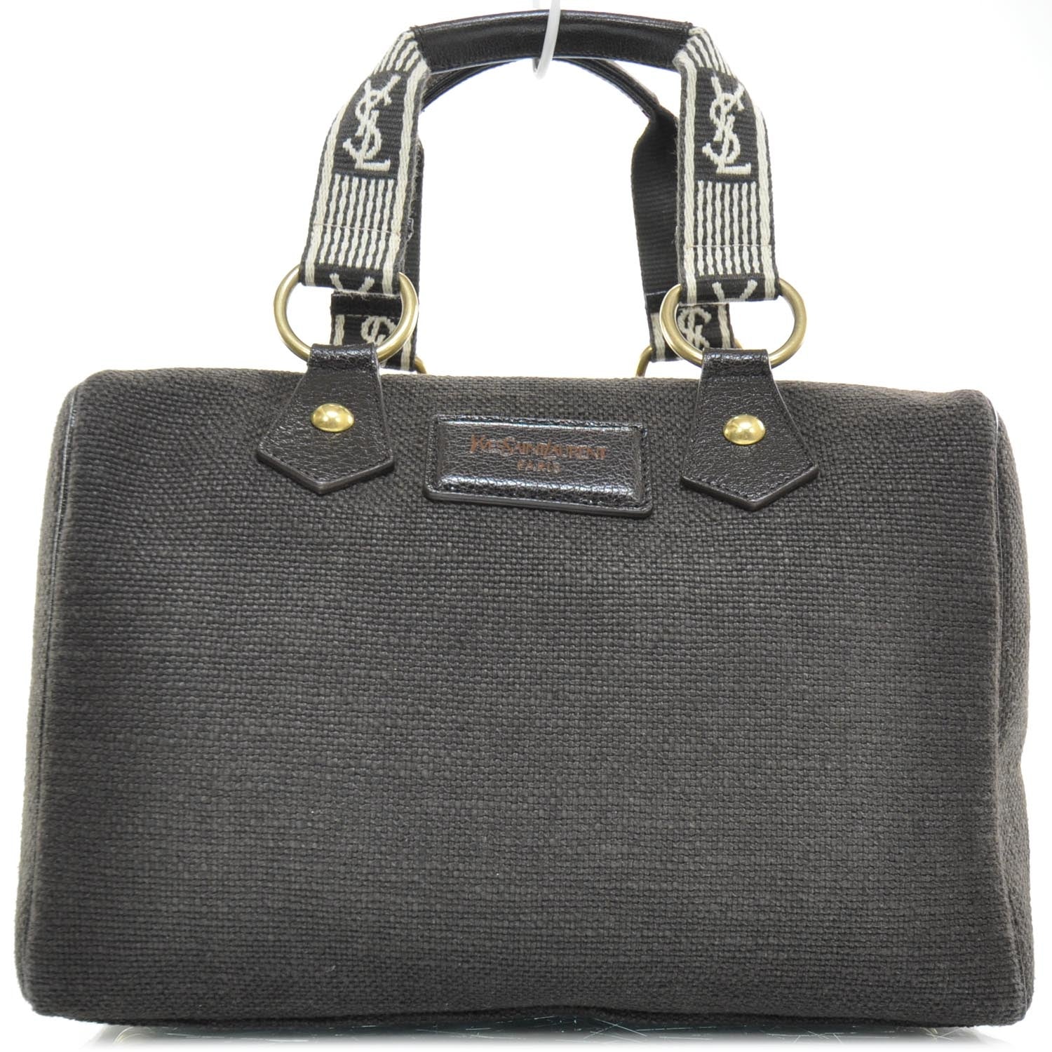 Saint Laurent Canvas Handbag Brown 1 of 9