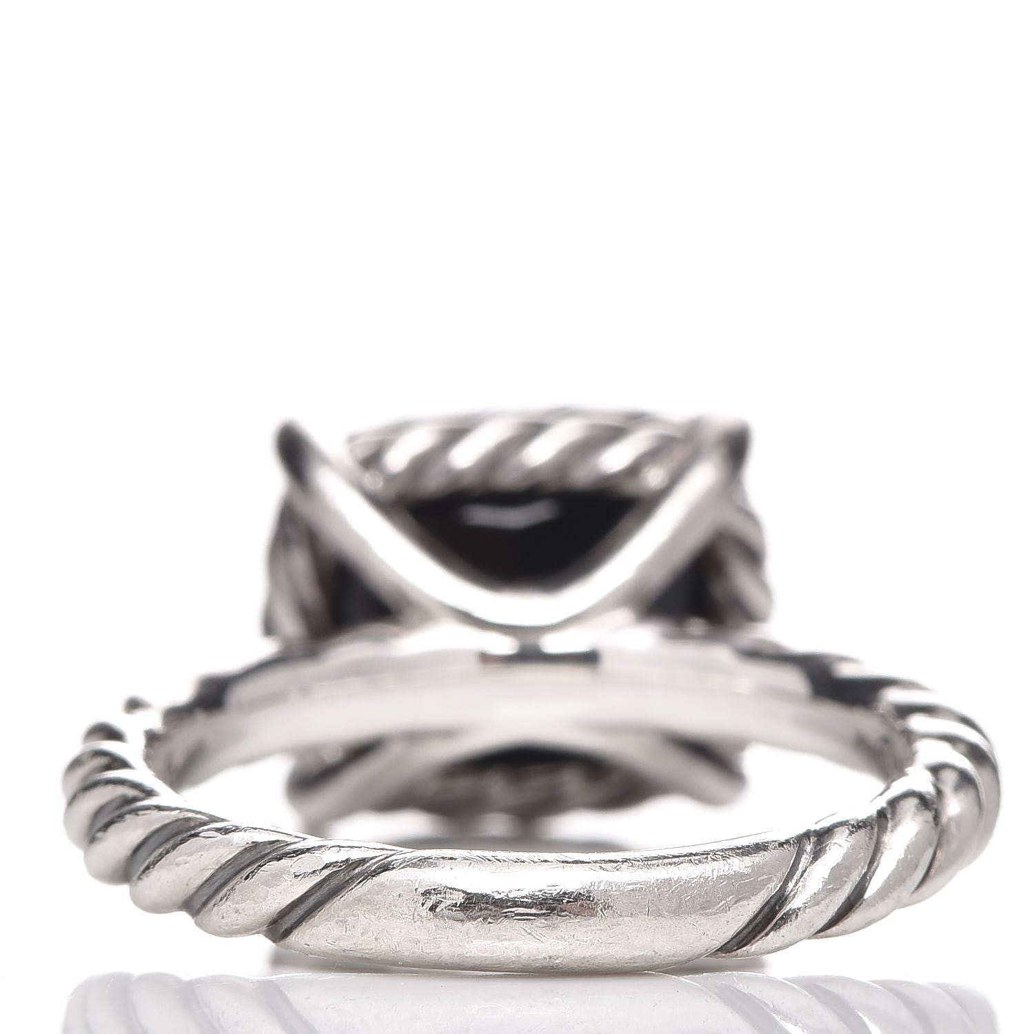 David Yurman Sterling Silver Black Onyx Color Classics Stack Ring 51 5.75 4 of 6