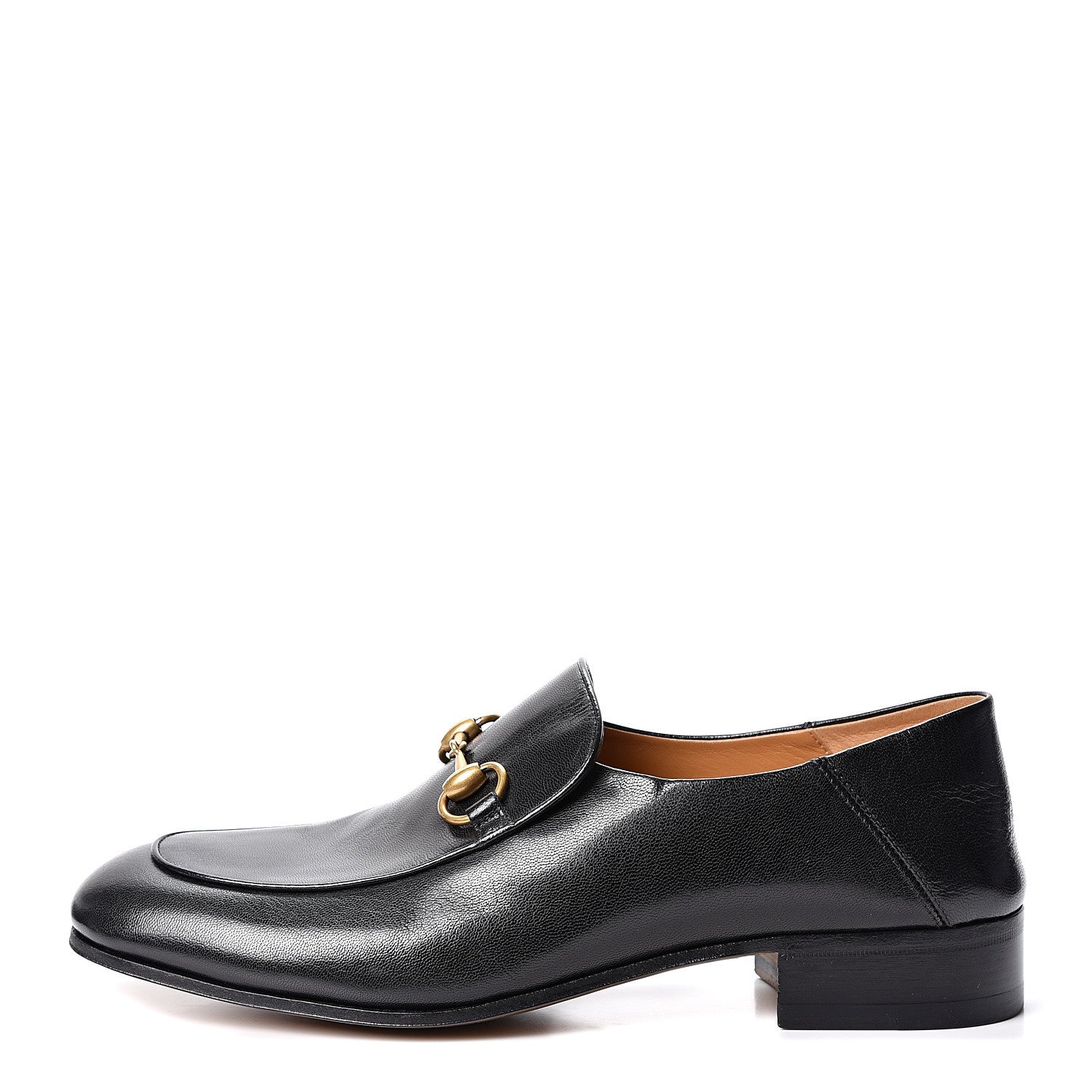 Gucci Goatskin Mens Horsebit Loafers 9 Black 1 of 10