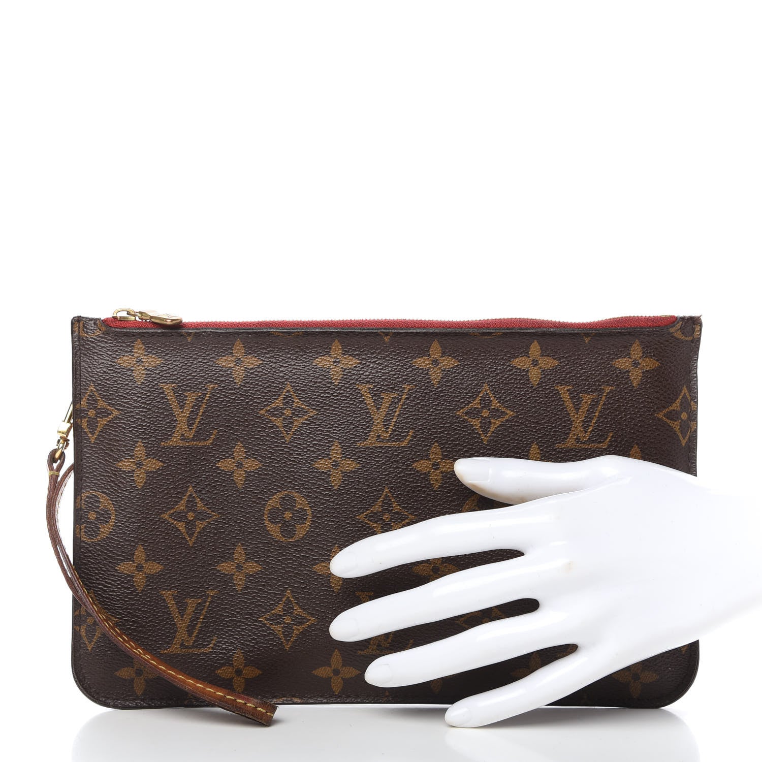 Louis Vuitton Monogram Neverfull MM GM Pochette Cherry 2 of 9