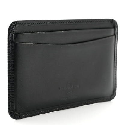 Louis Vuitton Epi Card Holder Black 3 of 10