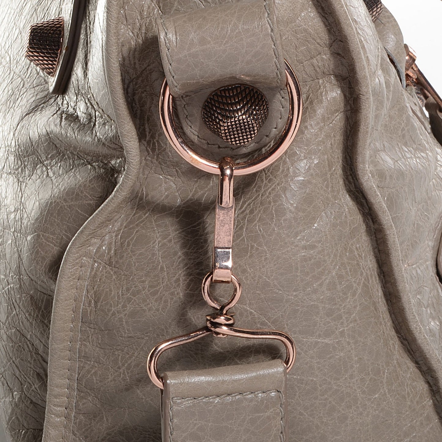 Agneau Giant 21 Rose Gold Hardware City Papyrus