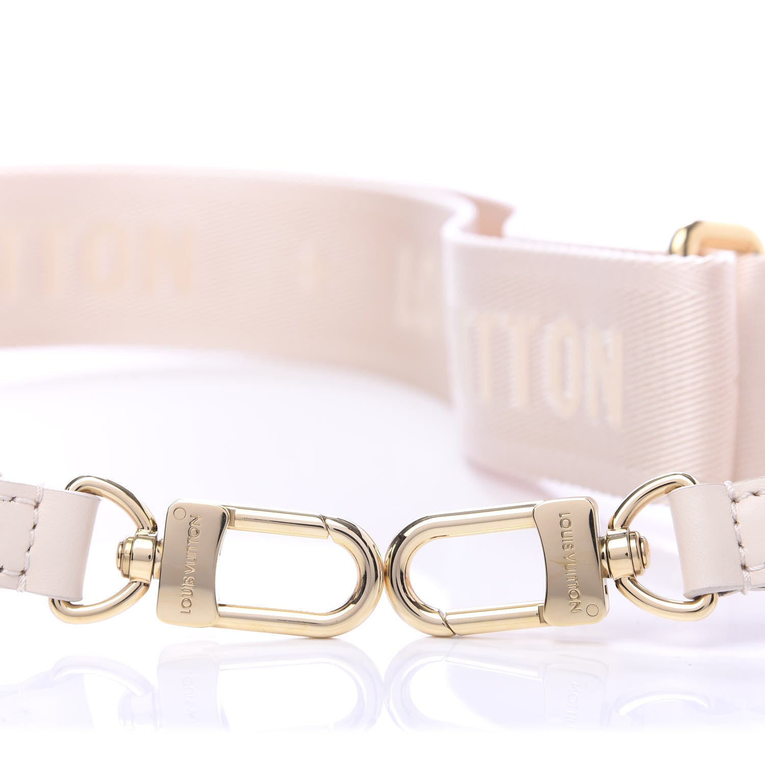Louis Vuitton Nylon Petite Malle Souple Shoulder Strap Creme 3 of 3