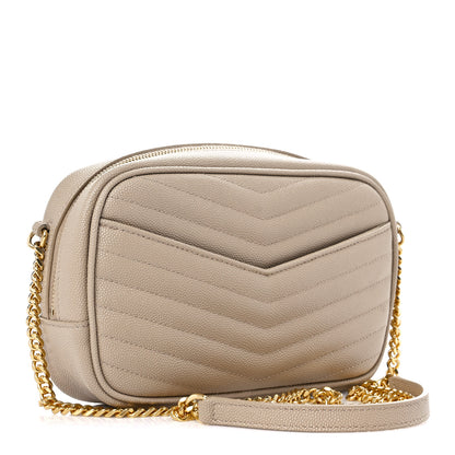 Saint Laurent Grain De Poudre Matelasse Monogram Mini Lou Camera Bag New Powder 3 of 9