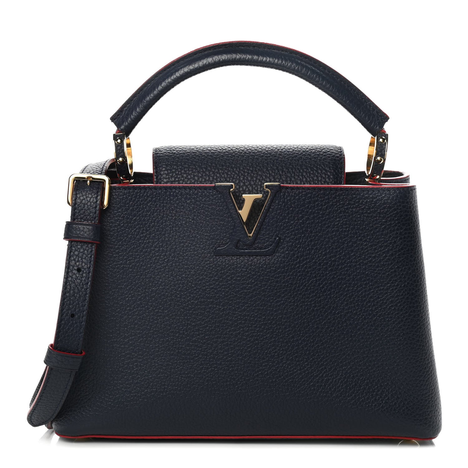 Louis Vuitton Taurillon Capucines BB Marine Rouge 1 of 12