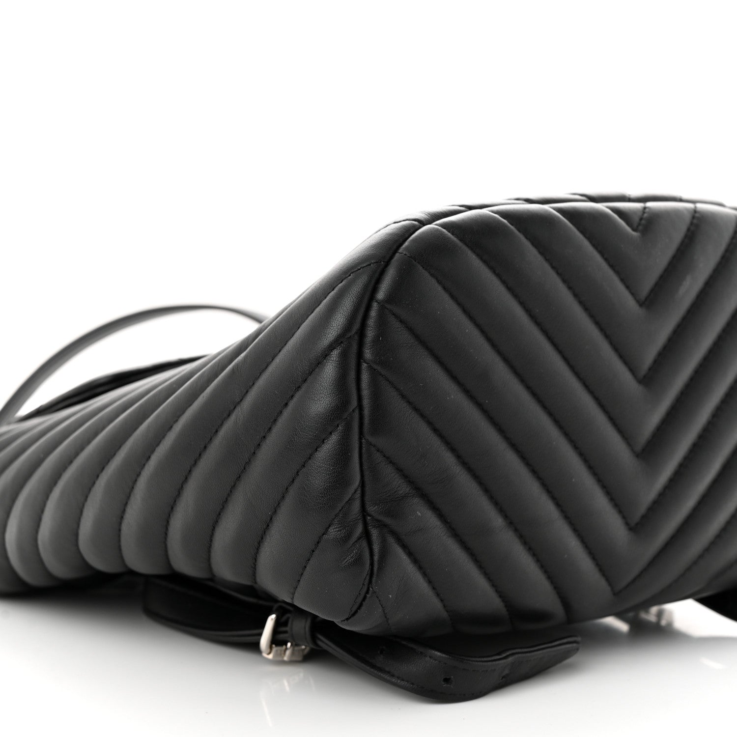 Chanel Calfskin Chevron Quilted Small Urban Spirit Backpack Black 9 of 10