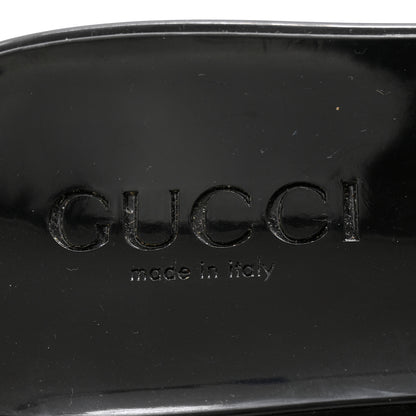 Gucci Rubber Gucci Logo Womens Platform 20/60mm Slide Sandals 38 Black 6 of 13