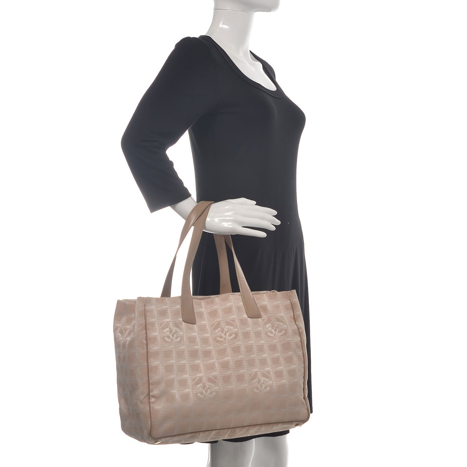 Chanel Nylon Medium Travel Tote Beige 2 of 24