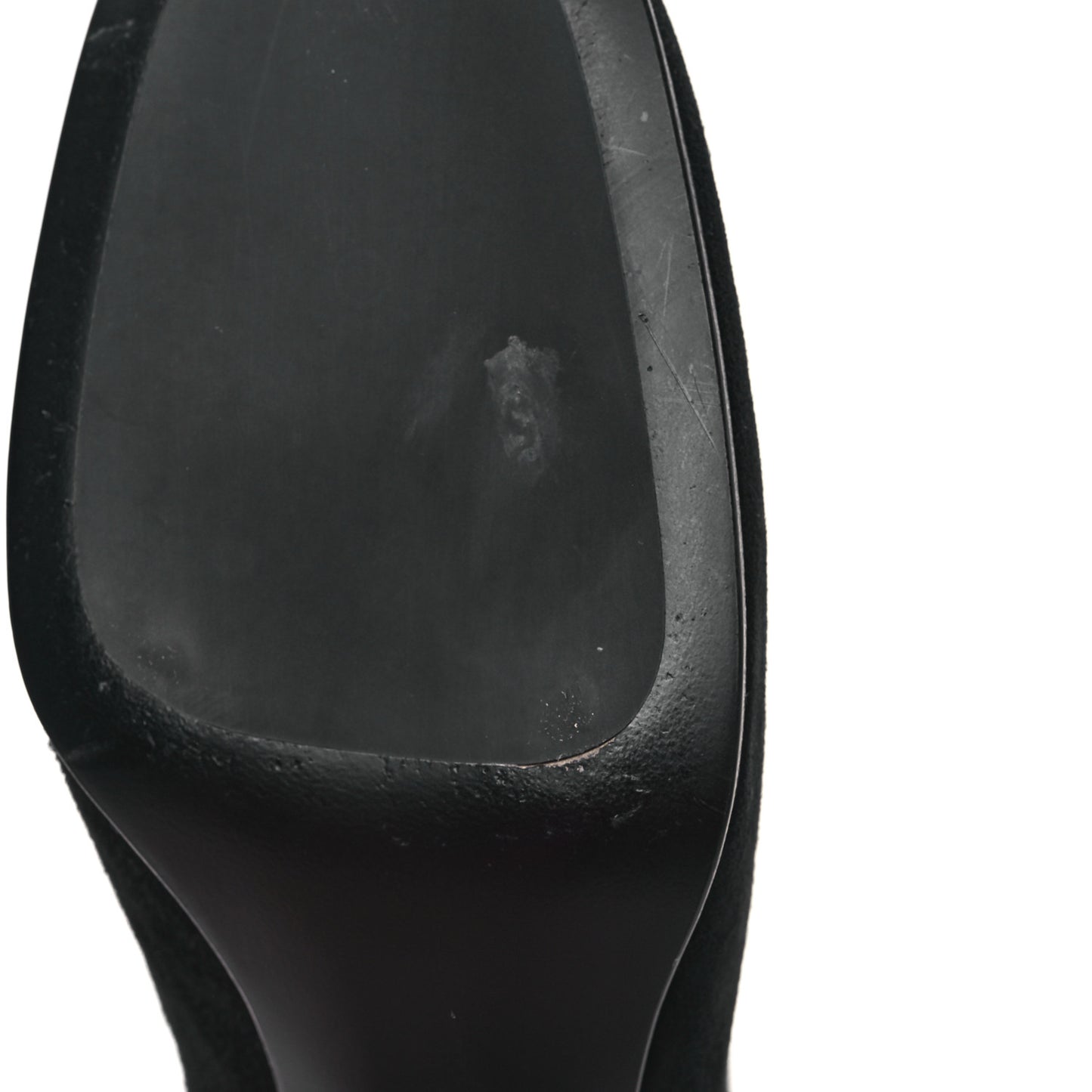Velvet Metal Triangle Logo Zip 65mm Boots 39 Black
