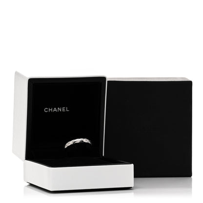 Chanel 18K White Gold Mini Coco Crush Ring 56 7.5 5 of 5