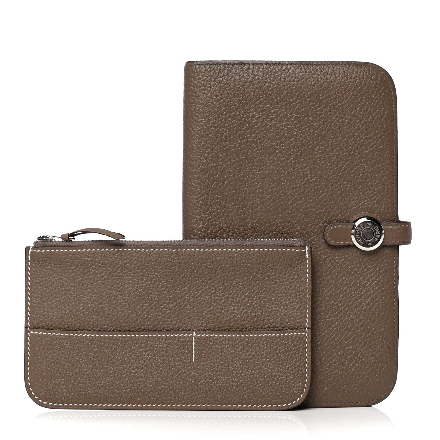 Hermes Togo Dogon Duo Wallet Etoupe 2 of 5