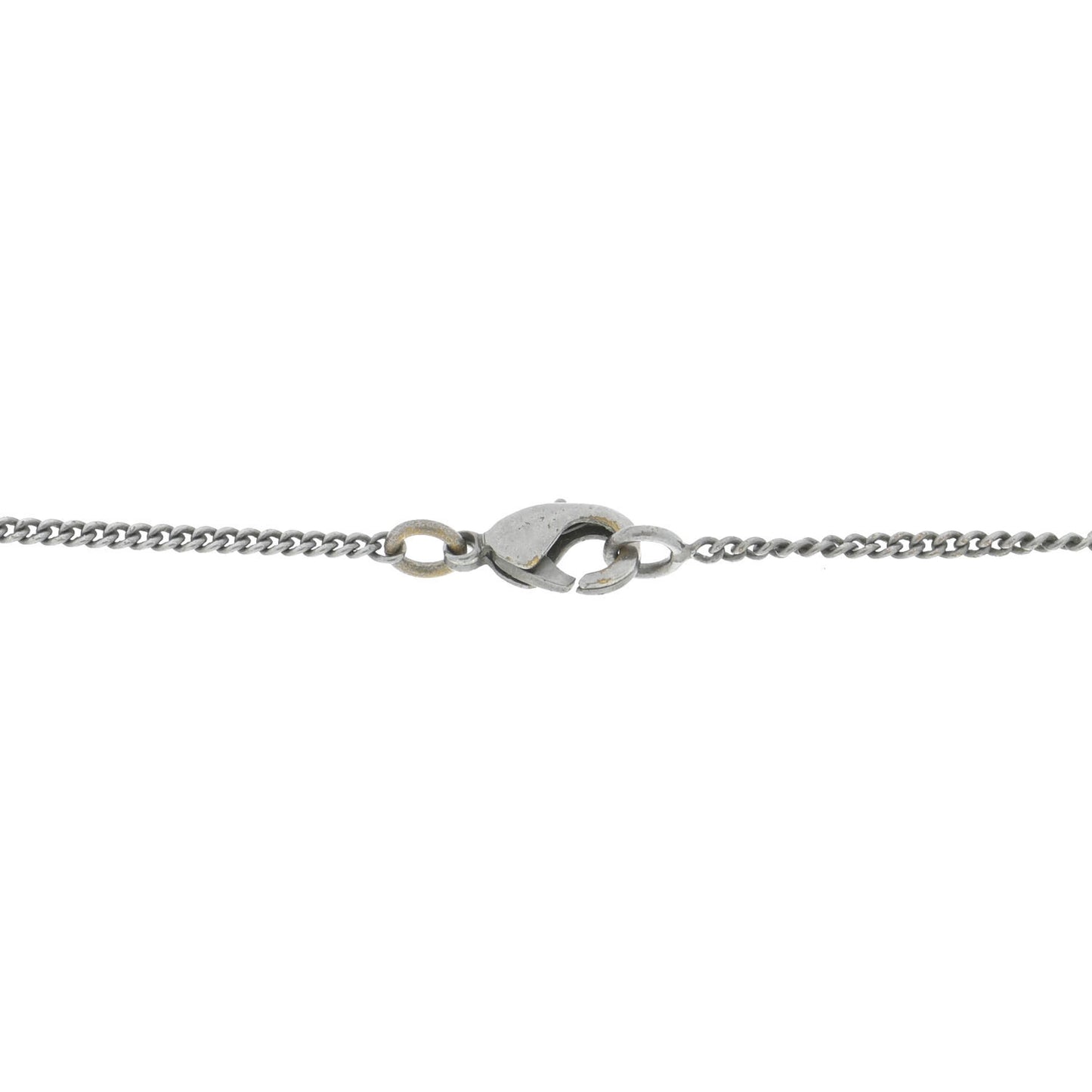 CC Cross Pendant Necklace Silver