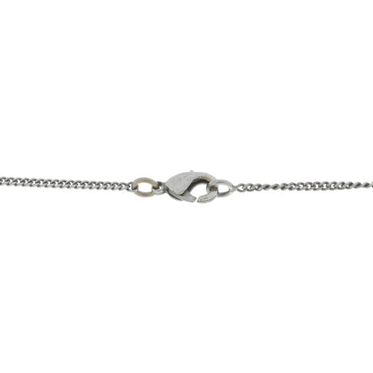 Chanel CC Cross Pendant Necklace Silver 5 of 6