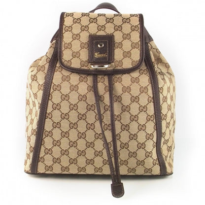 Gucci GG Monogram Flap Backpack Brown 1 of 3