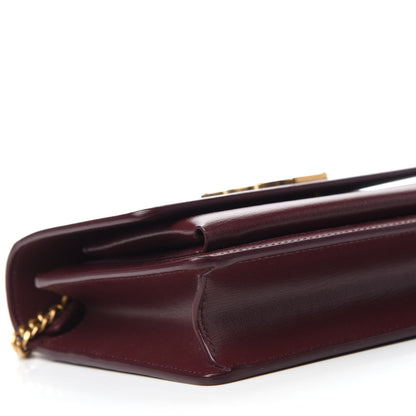 Saint Laurent Calfskin Monogram Sunset Chain Wallet New Red 6 of 10