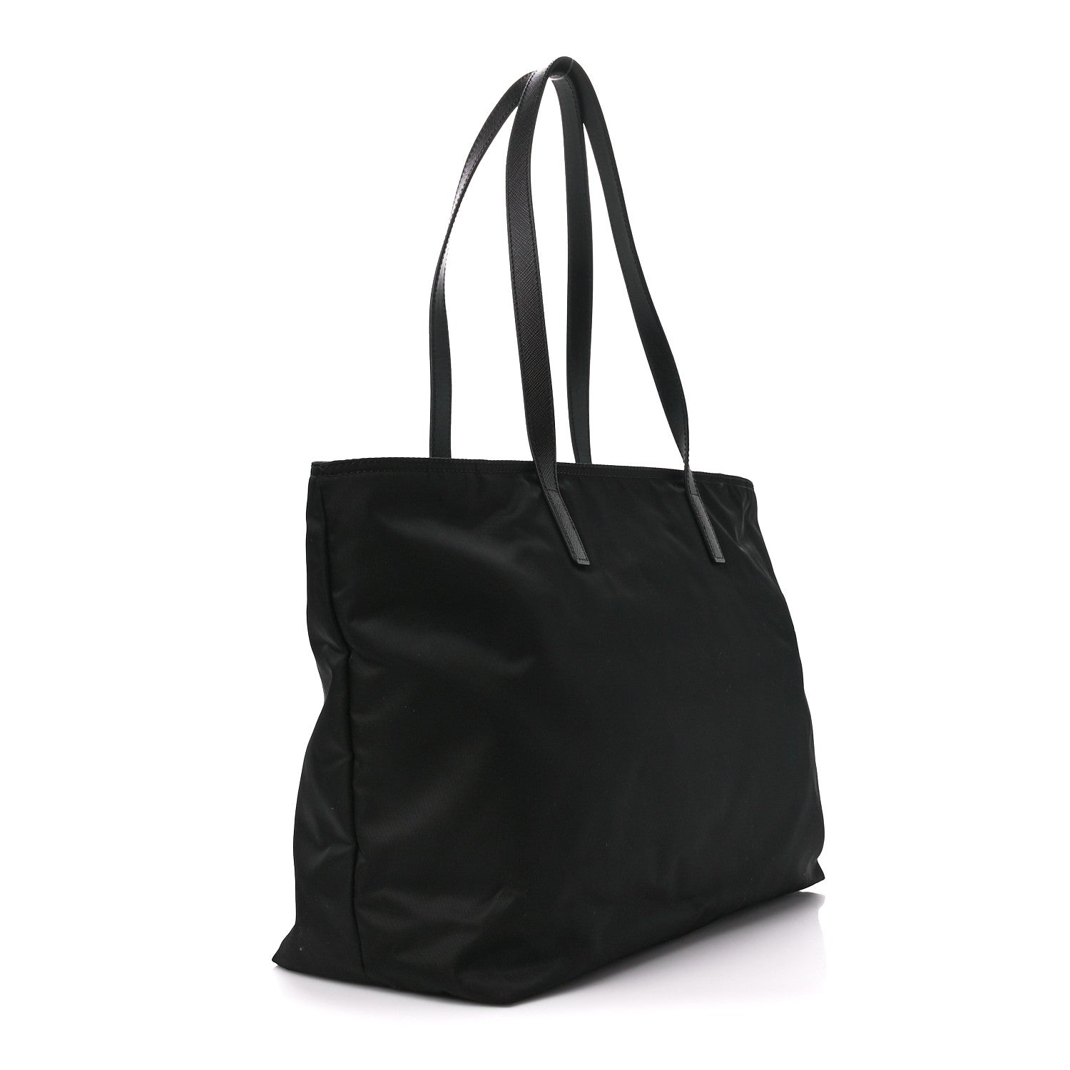 Prada Tessuto Nylon Saffiano Tote Black 3 of 11