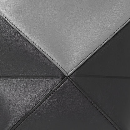 Loewe Shiny Calfskin Mini Puzzle Fold Tote Pearl Grey Dark Grey 8 of 10