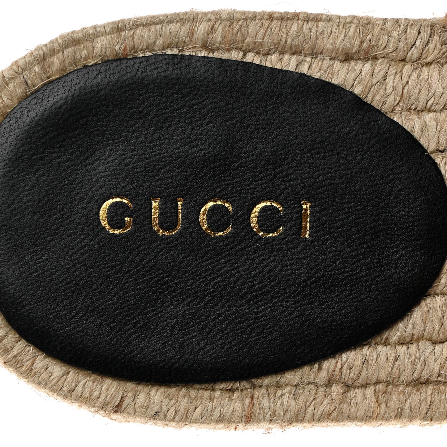 Nappa Matelasse GG Marmont Espadrille Slide Sandals 37 Black
