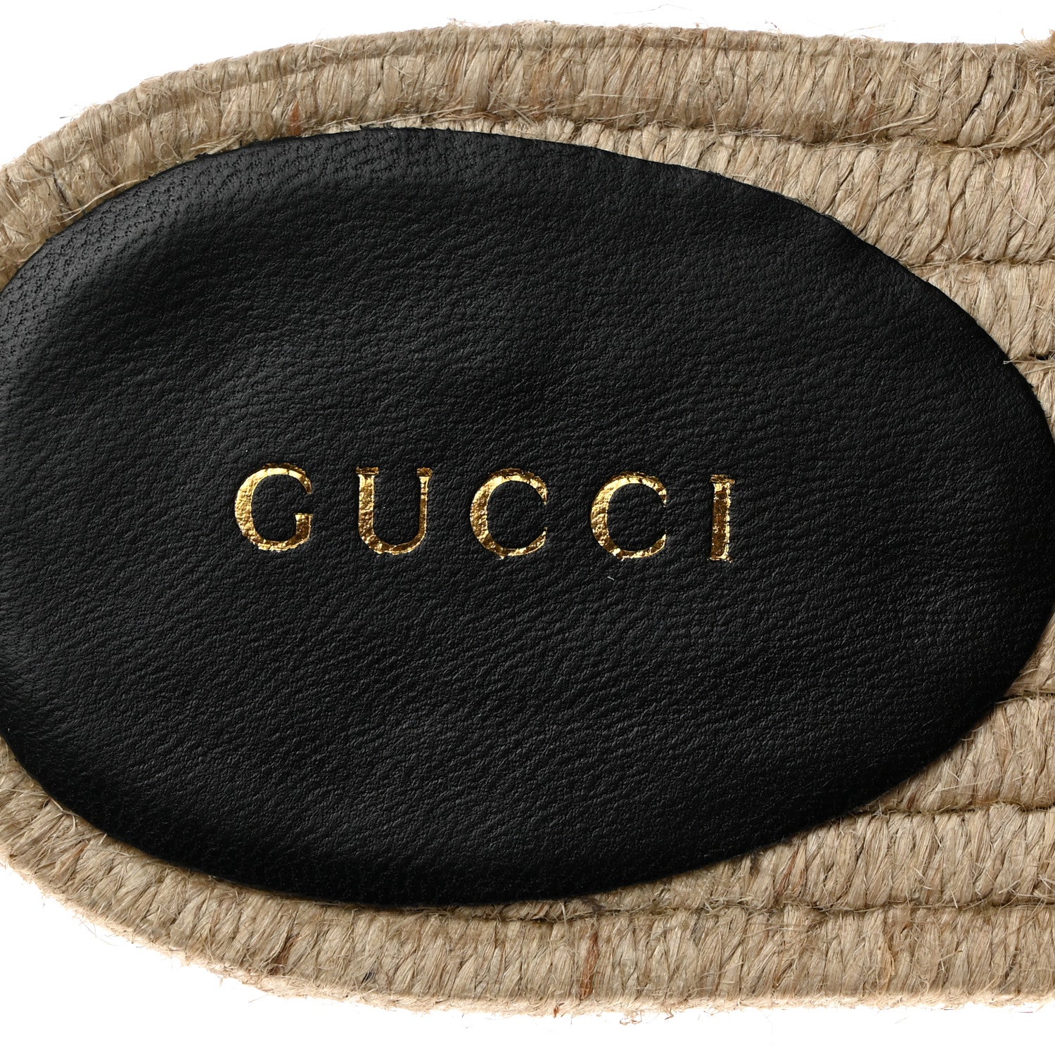 Gucci Nappa Matelasse GG Marmont Espadrille Slide Sandals 37 Black 6 of 10