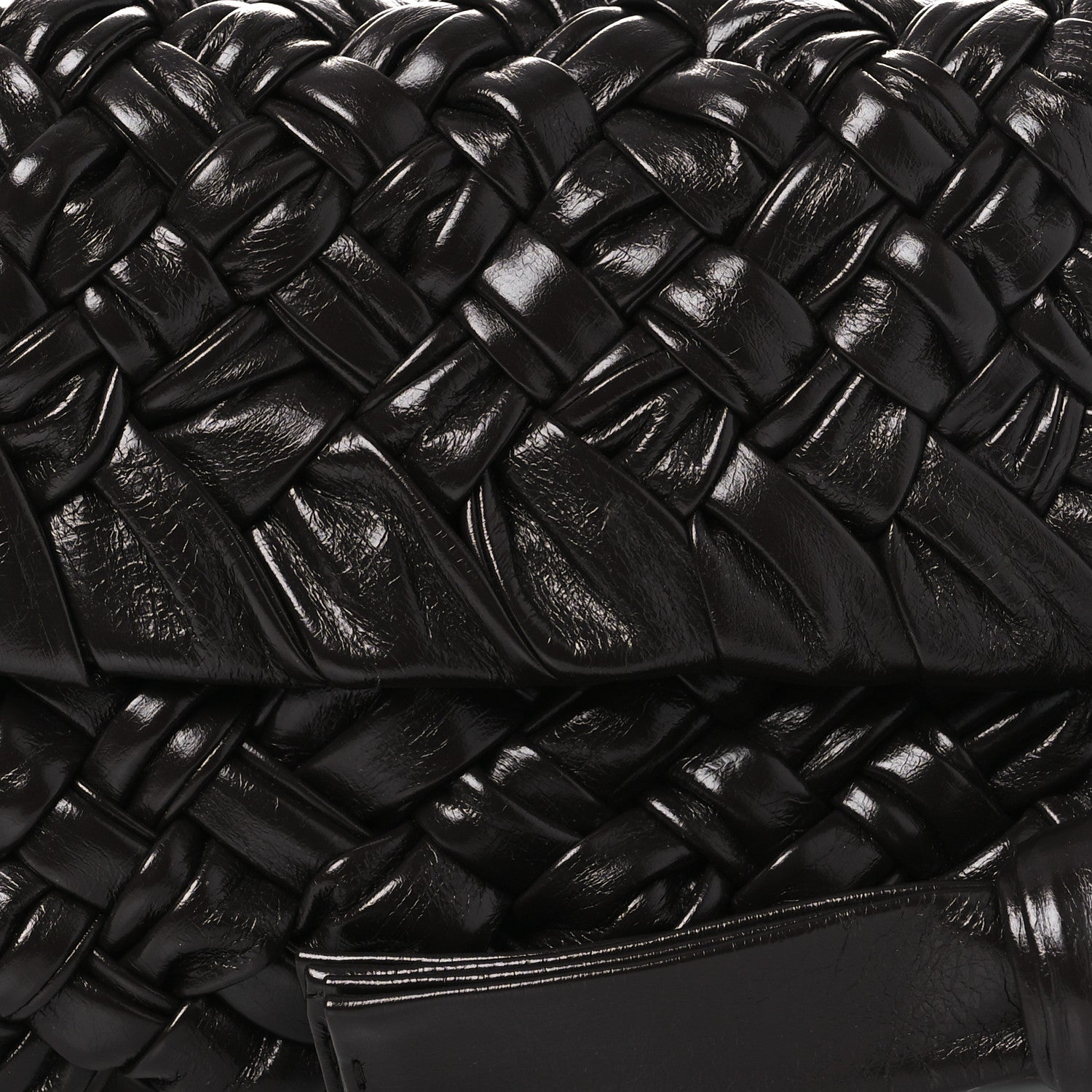 Bottega Veneta Calfskin Foulard Intreccio Kalimero Città Shoulder Bag Fondant 8 of 10