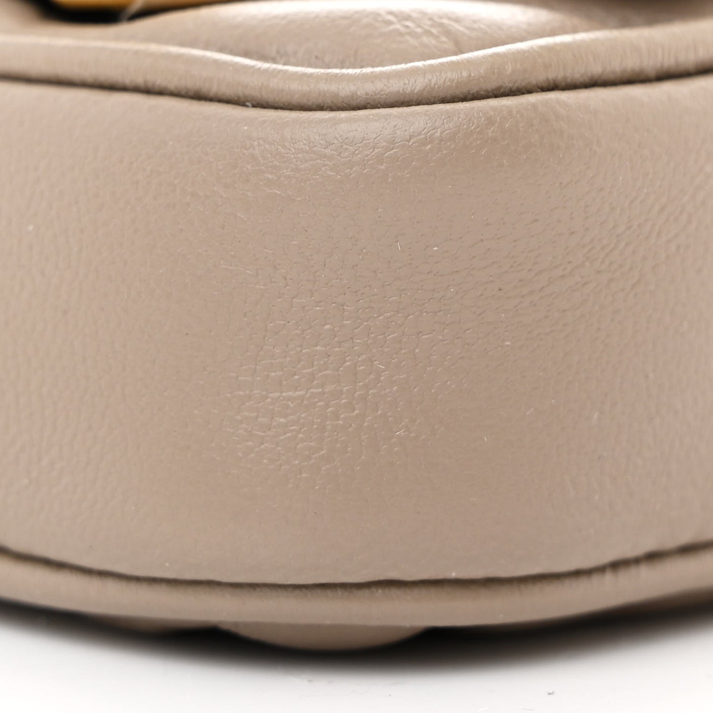 Nappa Matisse FF Embossed Nano Chain Baguette Tortora