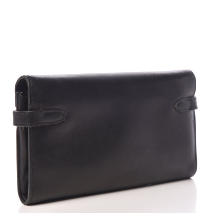 Hermes Box Kelly Longue Wallet Black 3 of 16
