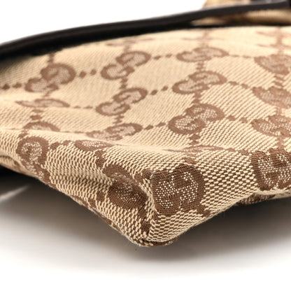 Gucci GG Monogram Double Pocket Belt Bag Dark Brown 10 of 12