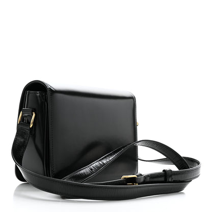 Celine Shiny Calfskin Small Triomphe Black 2 of 10