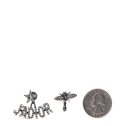 Christian Dior Palladium Crystal J'adior Earrings 2 of 4