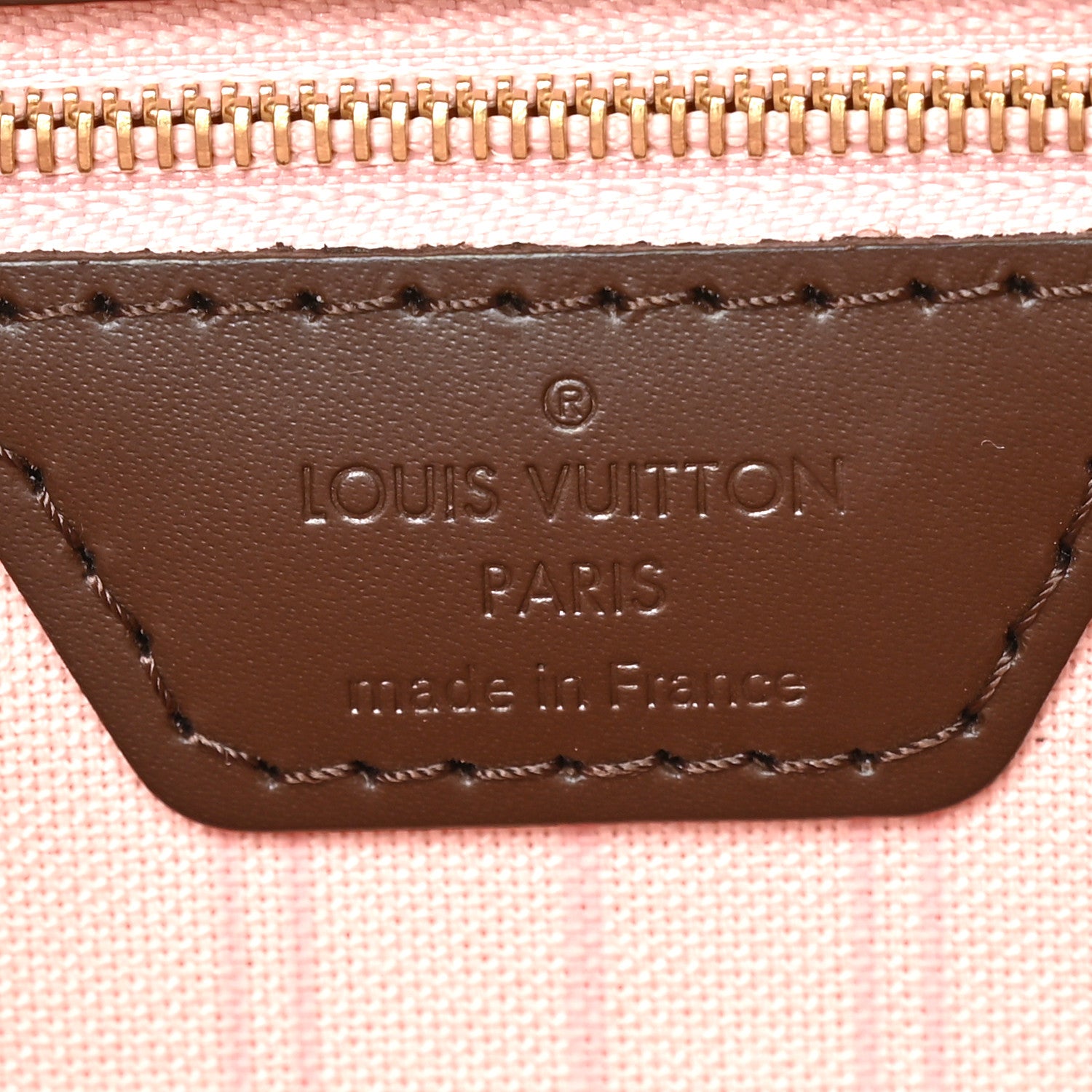 Louis Vuitton Damier Ebene Neo Neverfull MM Rose Ballerine 6 of 6