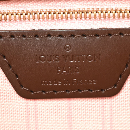 Louis Vuitton Damier Ebene Neo Neverfull MM Rose Ballerine 6 of 6