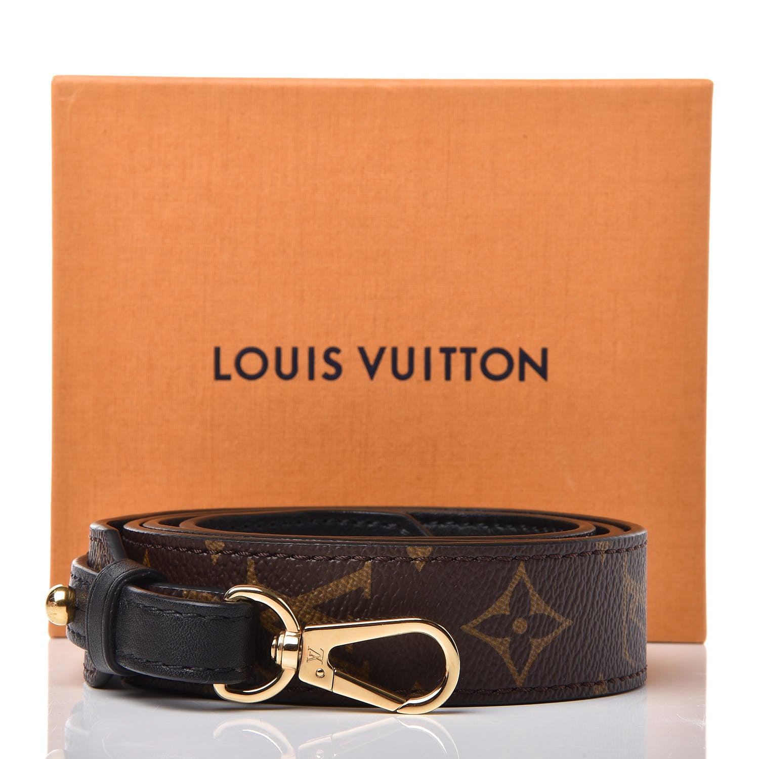 Louis Vuitton Monogram Bandouliere Shoulder Strap XL Black 6 of 7