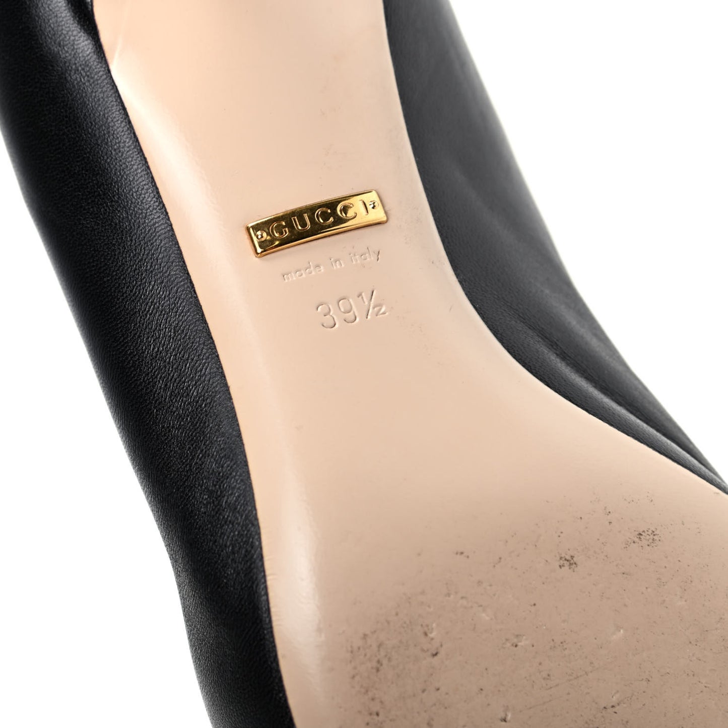 Nappa Queen Margaret Low Heel Pumps 39.5 Black
