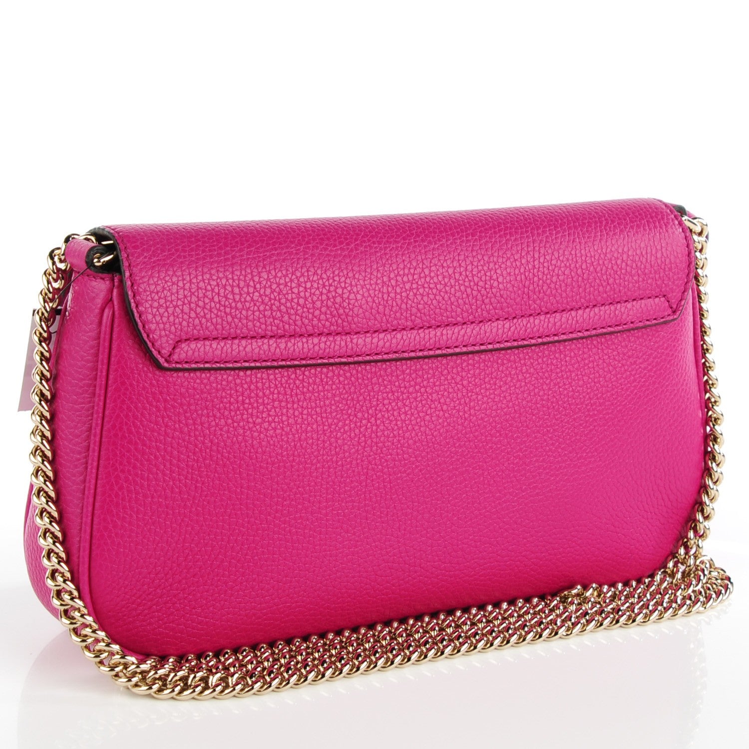 Gucci Cellarius Calfskin Medium Soho Flap Crossbody Bright Bouganville 3 of 7