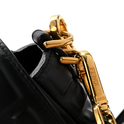 Fendi Nappa FF 1974 Embossed Baguette Black 11 of 15